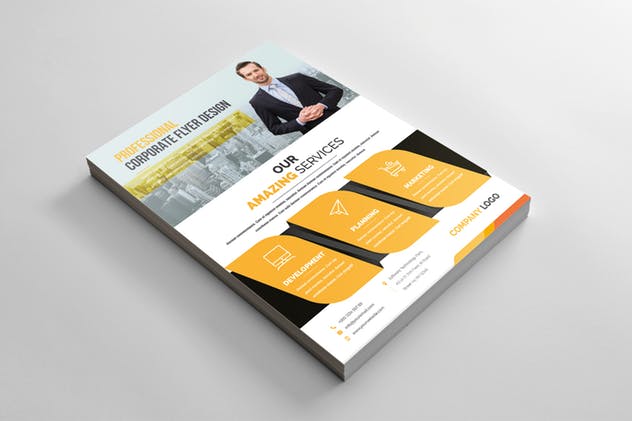 企业招商企业宣传海报模板 Corporate Flyer插图(4)