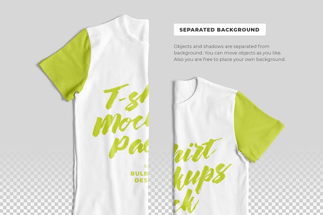 可自定义T恤服装样机模板 Customizable T-Shirt Mockups Pack插图(6)