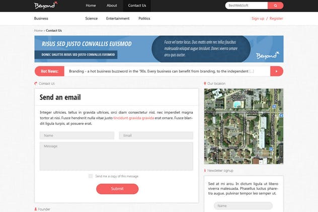 多用途在线杂志博客网站设计PSD模板 Beyond – Multi-purpose PSD Template插图(5)
