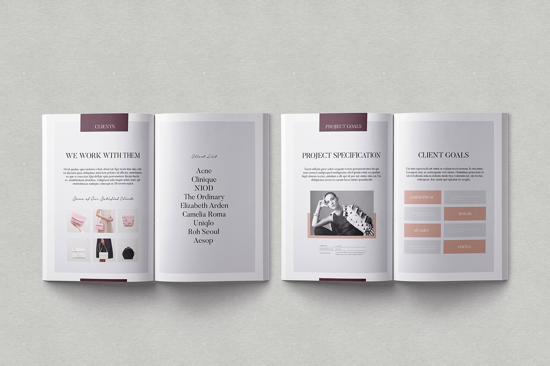 现代优雅的Grete小册子模板插图(3)