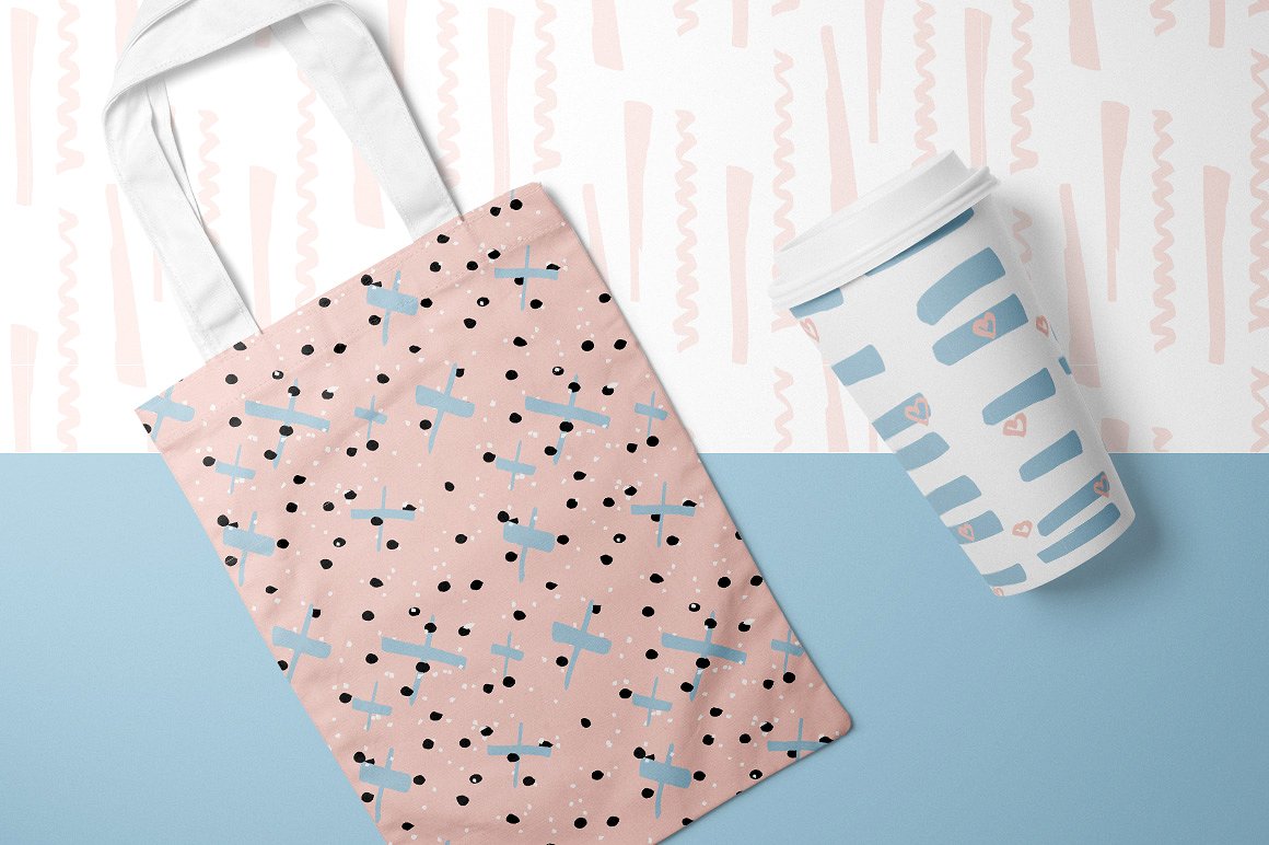 五彩纸屑无缝纹理 Confetti Seamless Patterns插图(3)