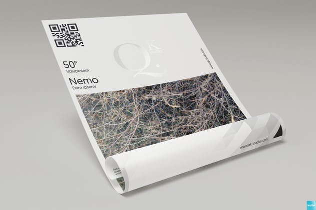 多视角海报传单样机 A4/A5 Poster-Flyer Mockups插图(3)