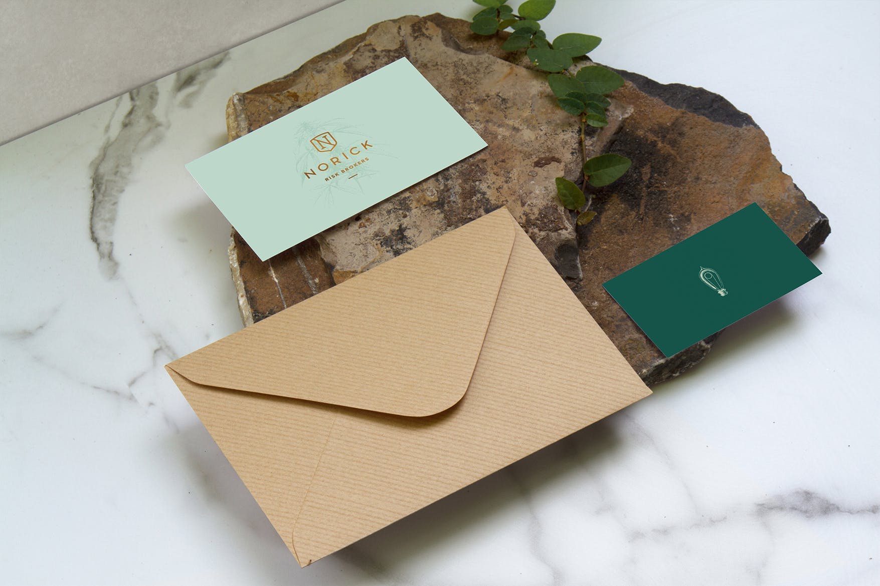 企业名片/品牌Logo设计预览样机模板 Branding Presentation Mockup插图