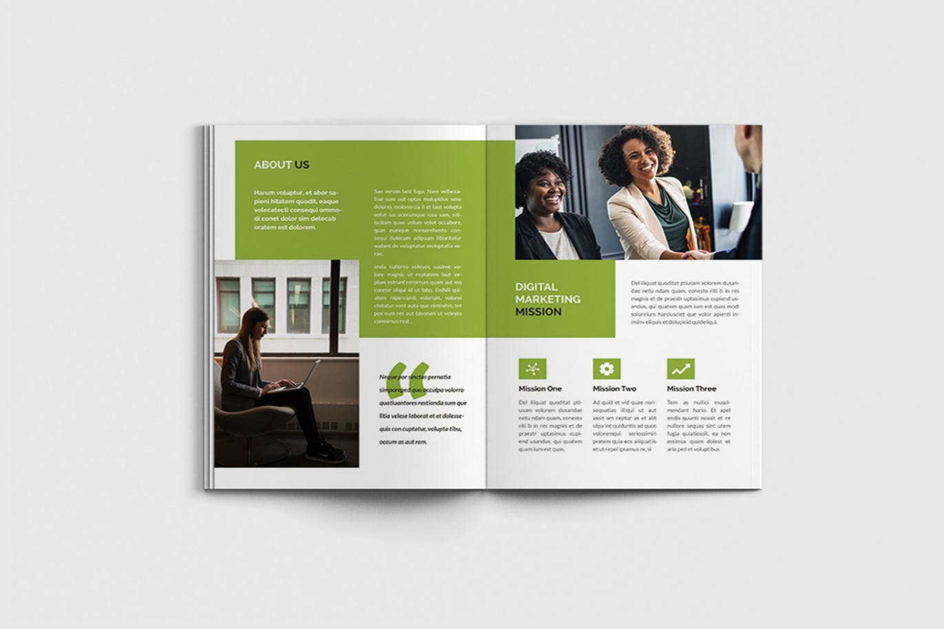 简约好用的A4尺寸营销宣传画册房地产楼书杂志书籍装帧设计模板插图(2)