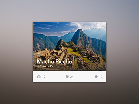 Travel Widget素材之家精选sketch素材