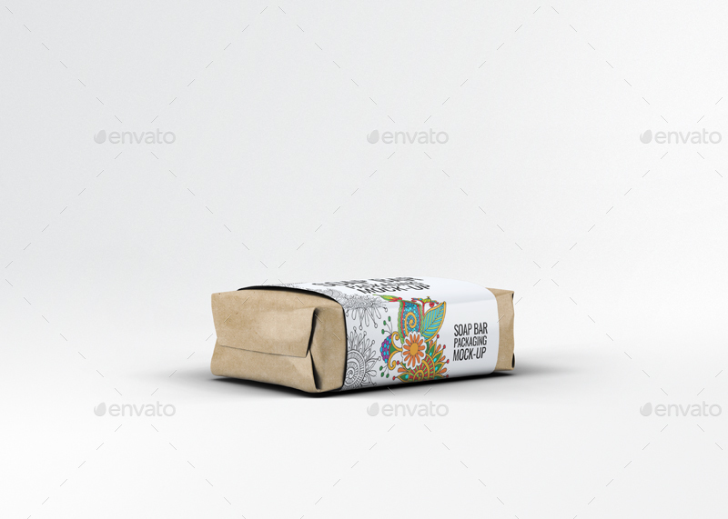 香皂肥皂包装贴纸展示样机 Soap Bar Paper Sleeve Mock-Up插图(8)