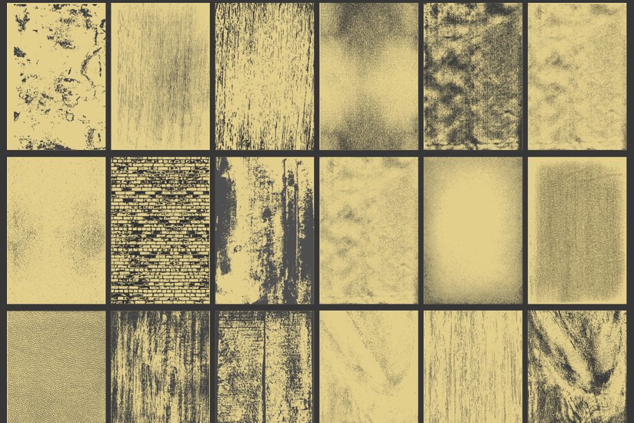 50款抽象半色调纹理合集 50 Vector Texture Pack插图(1)