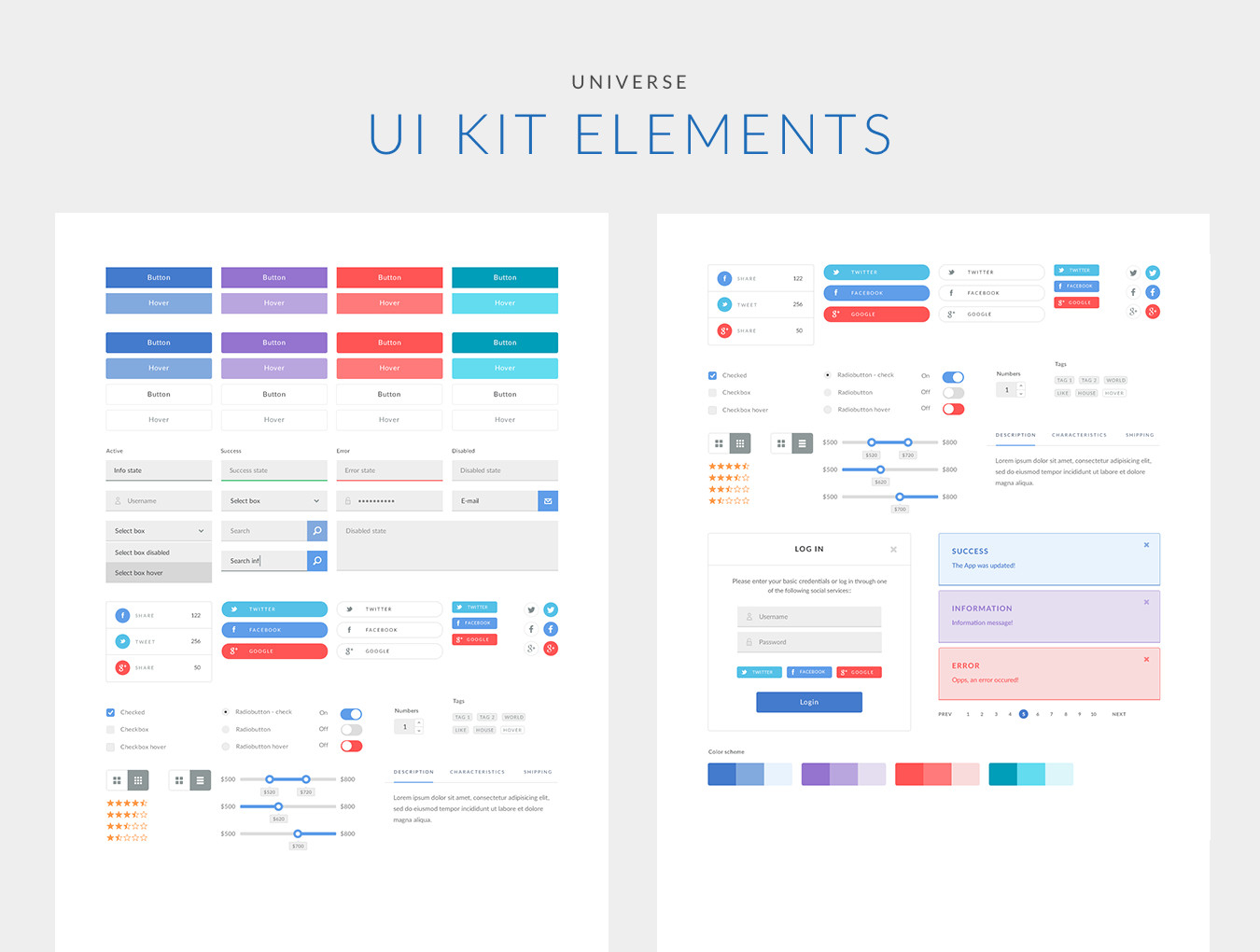 犹如浩瀚宇宙般大气的网页模版套装下载[PSD,Sketch]插图(5)