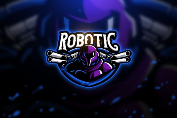 机器人电子竞技队徽Logo模板 Robotic – Mascot &amp; Esport Logo