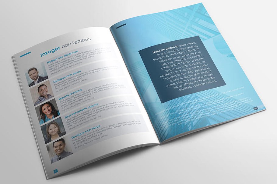 时尚多用途A4手册目录杂志设计模板插图(5)