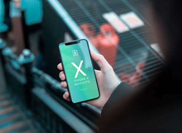 素材库下午茶：超有品质感且文艺的iPhone X界面UI设计展示模型（Mockups）下载[PSD,2GB]