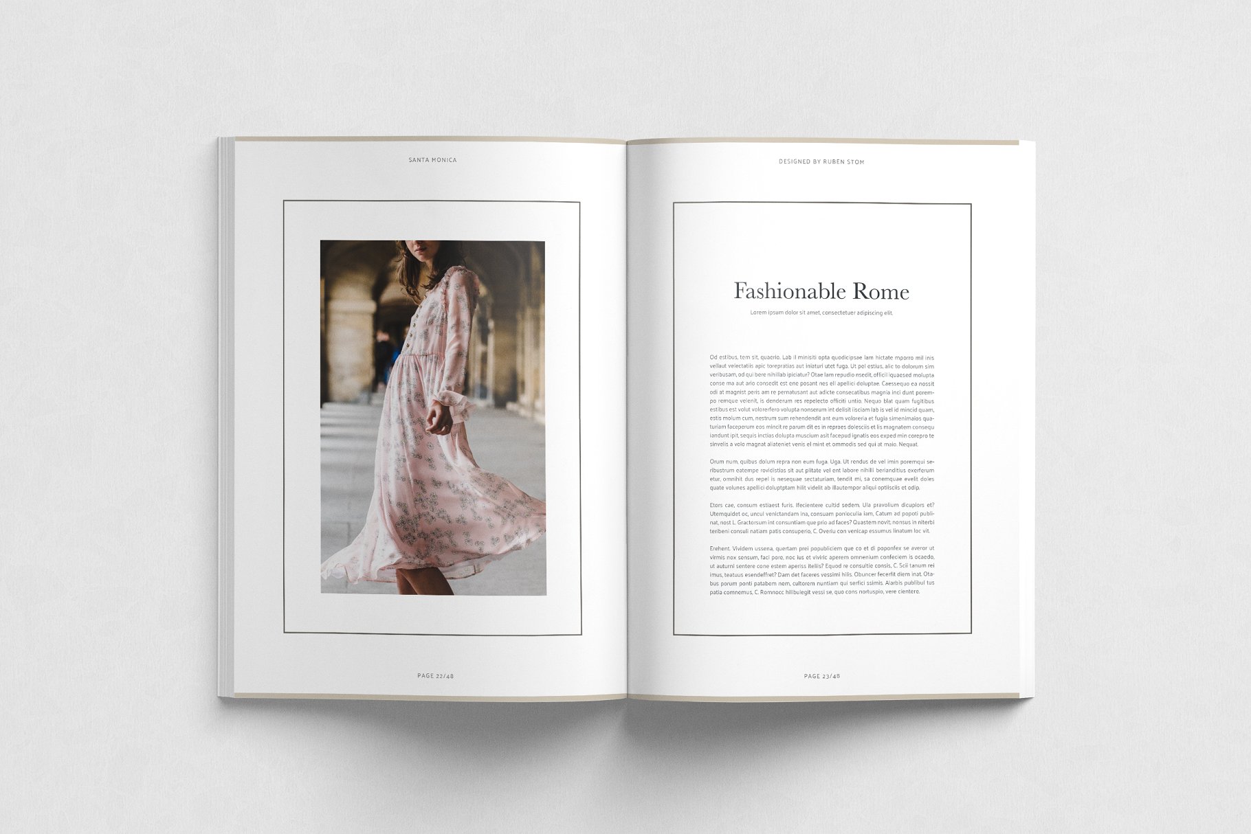 精美杂志模板 Santa Monica Magazine Template插图(3)