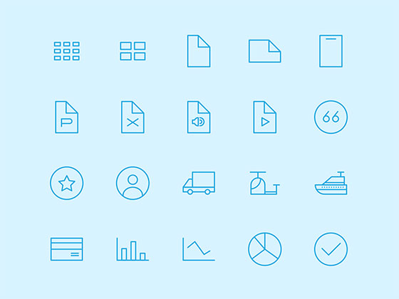 67 常用线性图标素材之家精选sketch素材