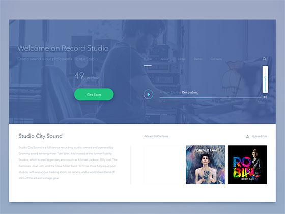 记录页面素材之家精选sketch素材