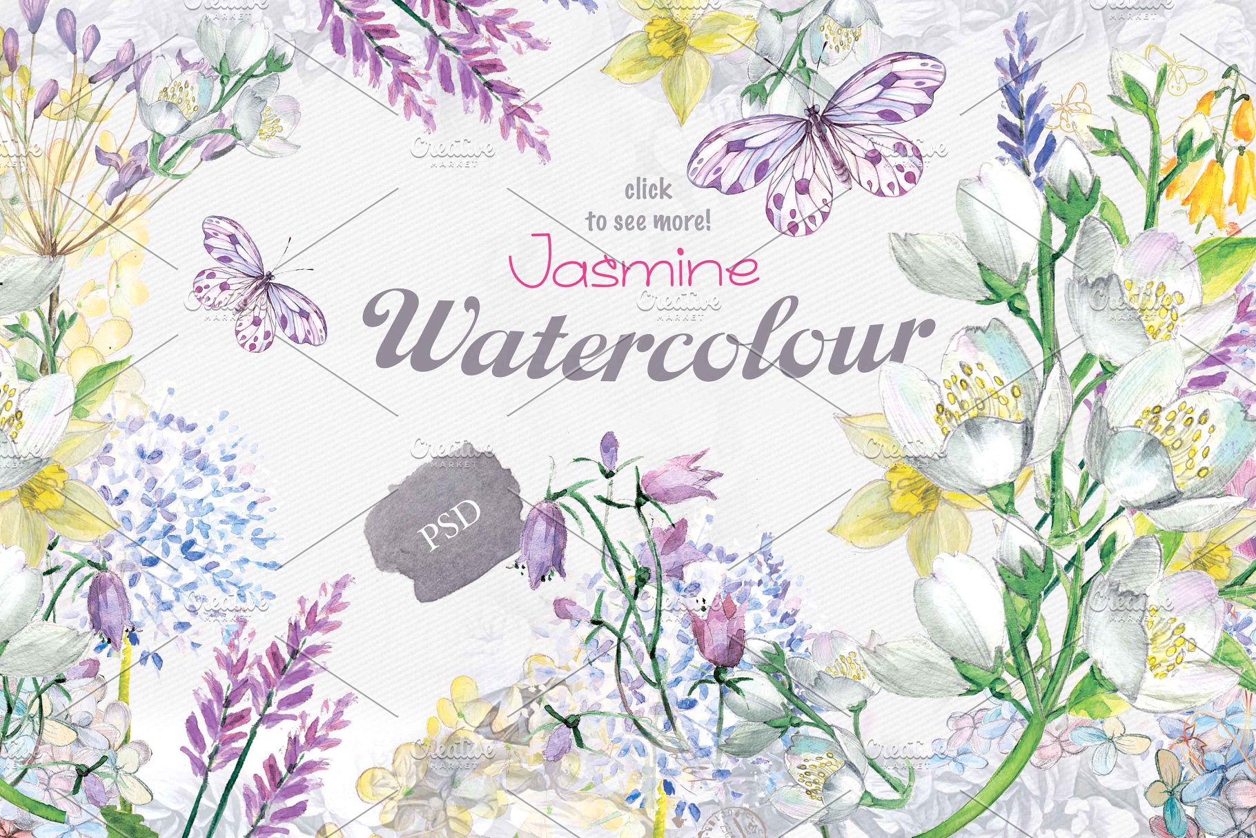 春之花水彩花卉大合集[1.3G] BEST SPRING FLOWERS插图(15)