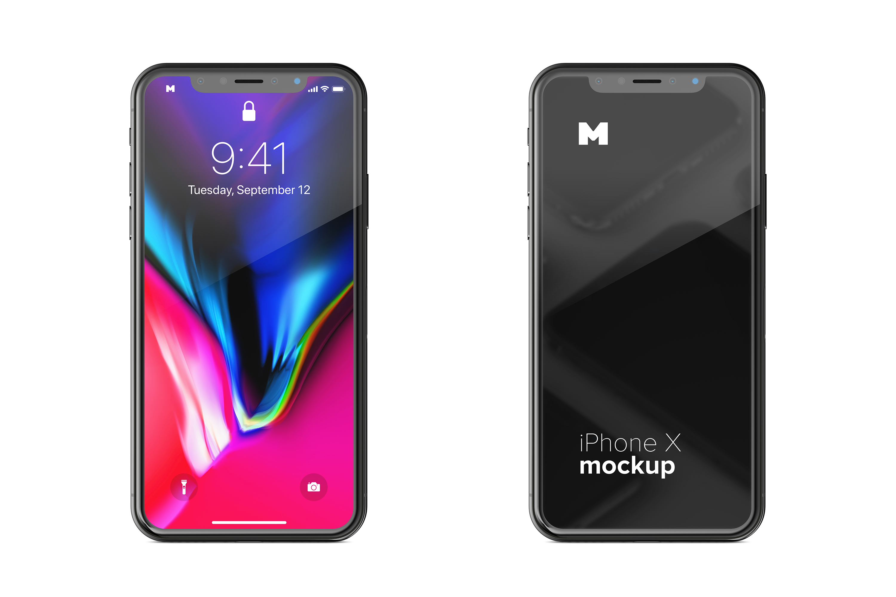 iPhone X智能手机UI设计屏幕演示样机免费素材 Free iPhone X Mockup 01插图(9)