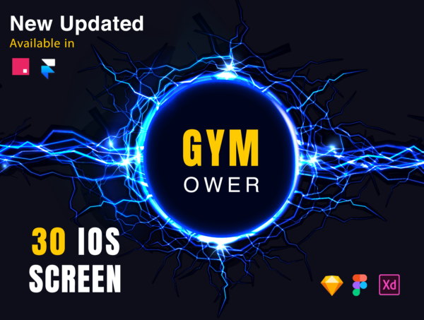 素材库下午茶：健身主题交互式APP应用UI设计素材库精选模板