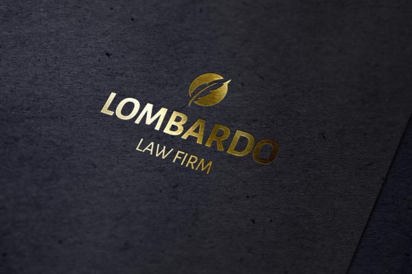 Logo品牌商标烫金印刷效果图样机 Gold Foil Mockup