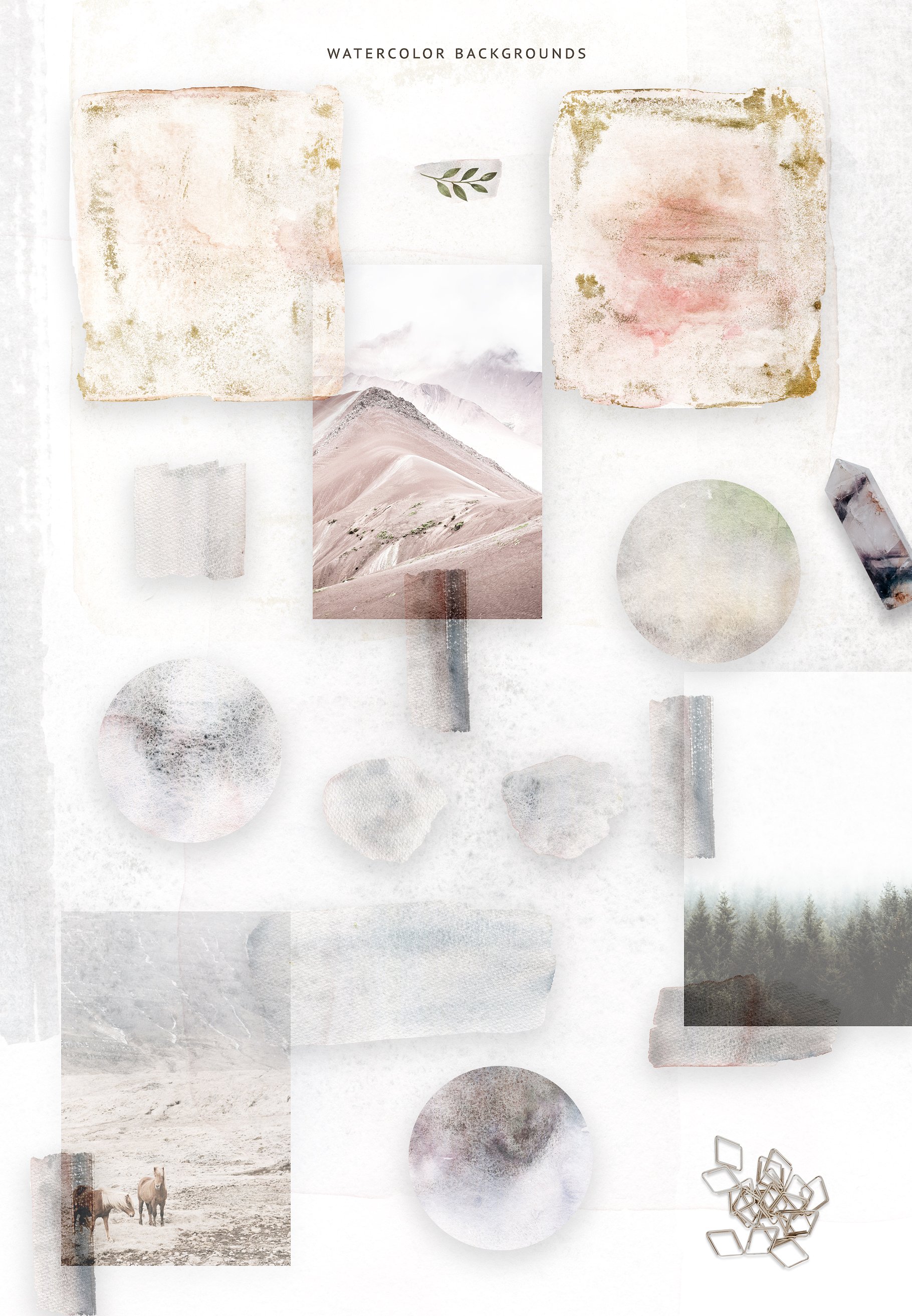 森林动物宝宝水彩插画v2 Watercolor Forest Baby Vol.2插图(4)