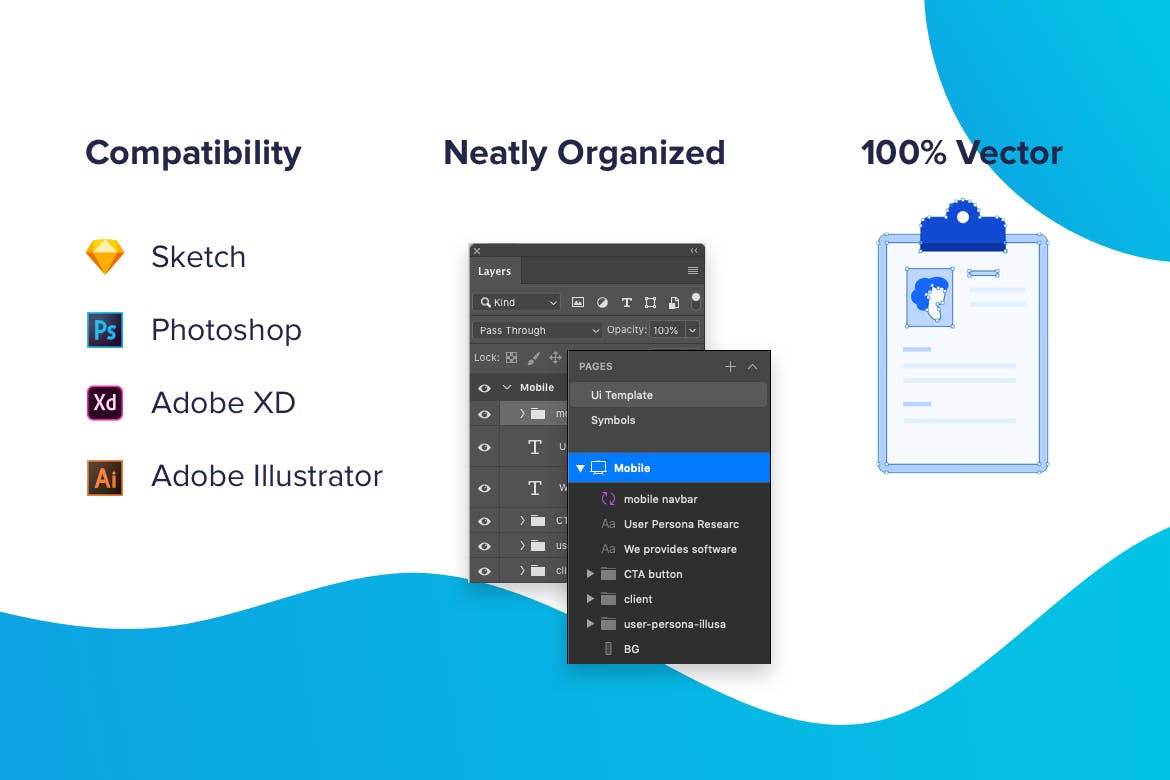企业/品牌/产品网站着陆页设计UI/UX模板 UI UX Wireframe – Wireframing Landing Page插图(3)