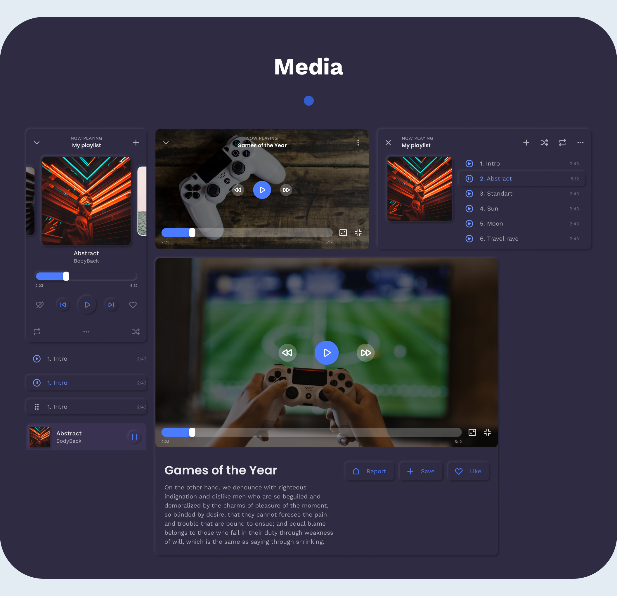 素材库下午茶:Messenger/博客/送餐服务/教育类APP应用设计UI套件插图(10)