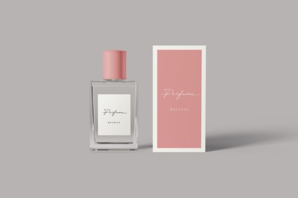香水瓶外观设计图素材库精选 Perfume Mockups