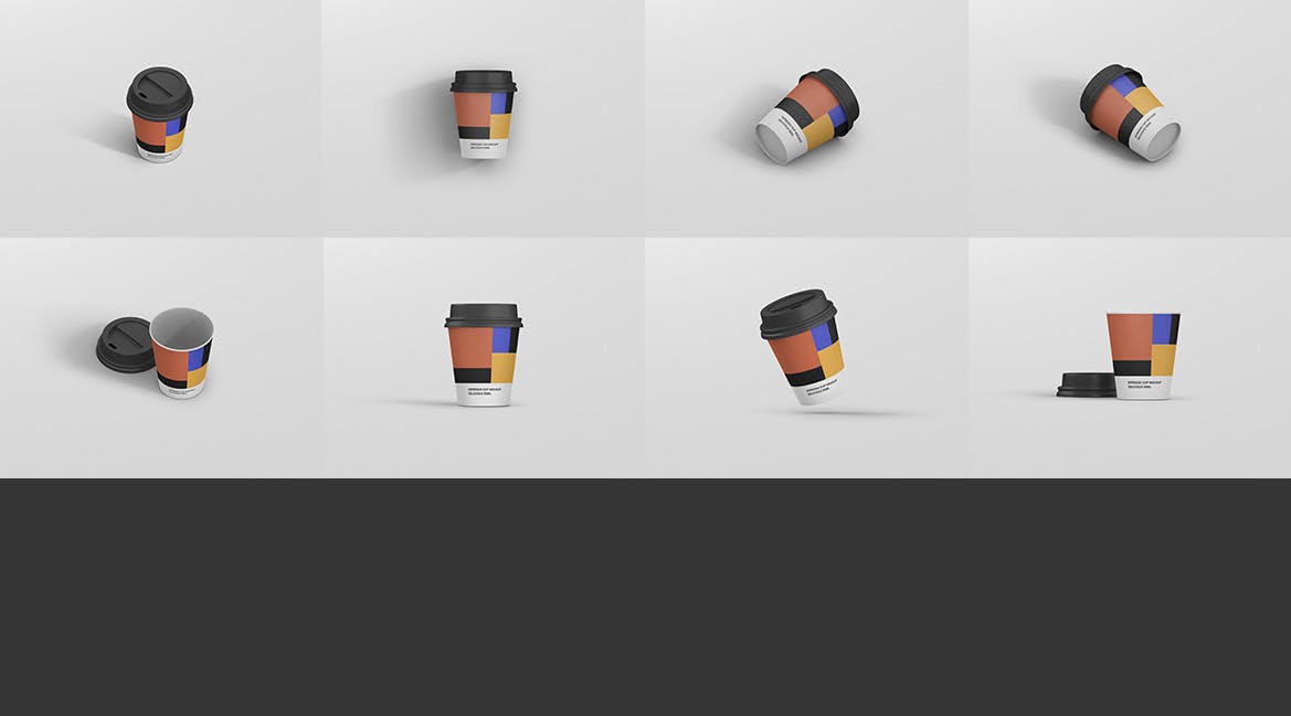 浓缩咖啡杯一次性纸杯素材库精选 Espresso Coffee Cup Mockup插图(13)