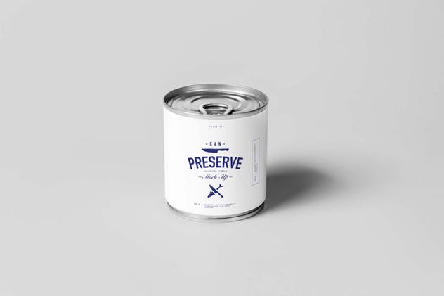 逼真金属罐头食品包装样机 Can Preserve Mock-up插图(3)