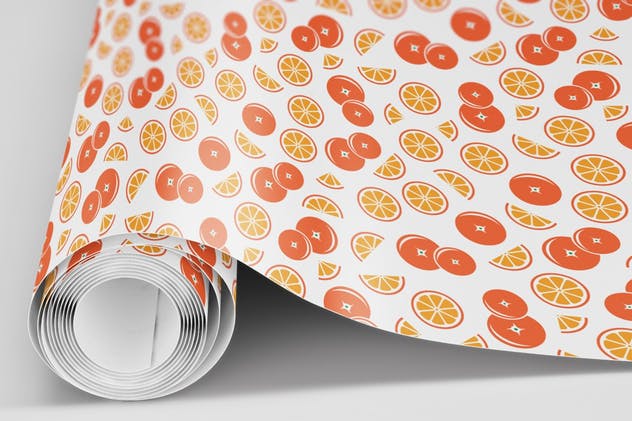 天然果汁图案包装设计无缝纹理v1 Natural Fruit Juices Seamless Patterns Vol1插图(3)