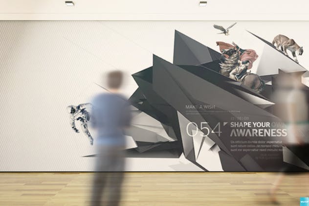 橱窗海报＆艺术墙画框样机 Poster and Art Wall Mockups插图(6)