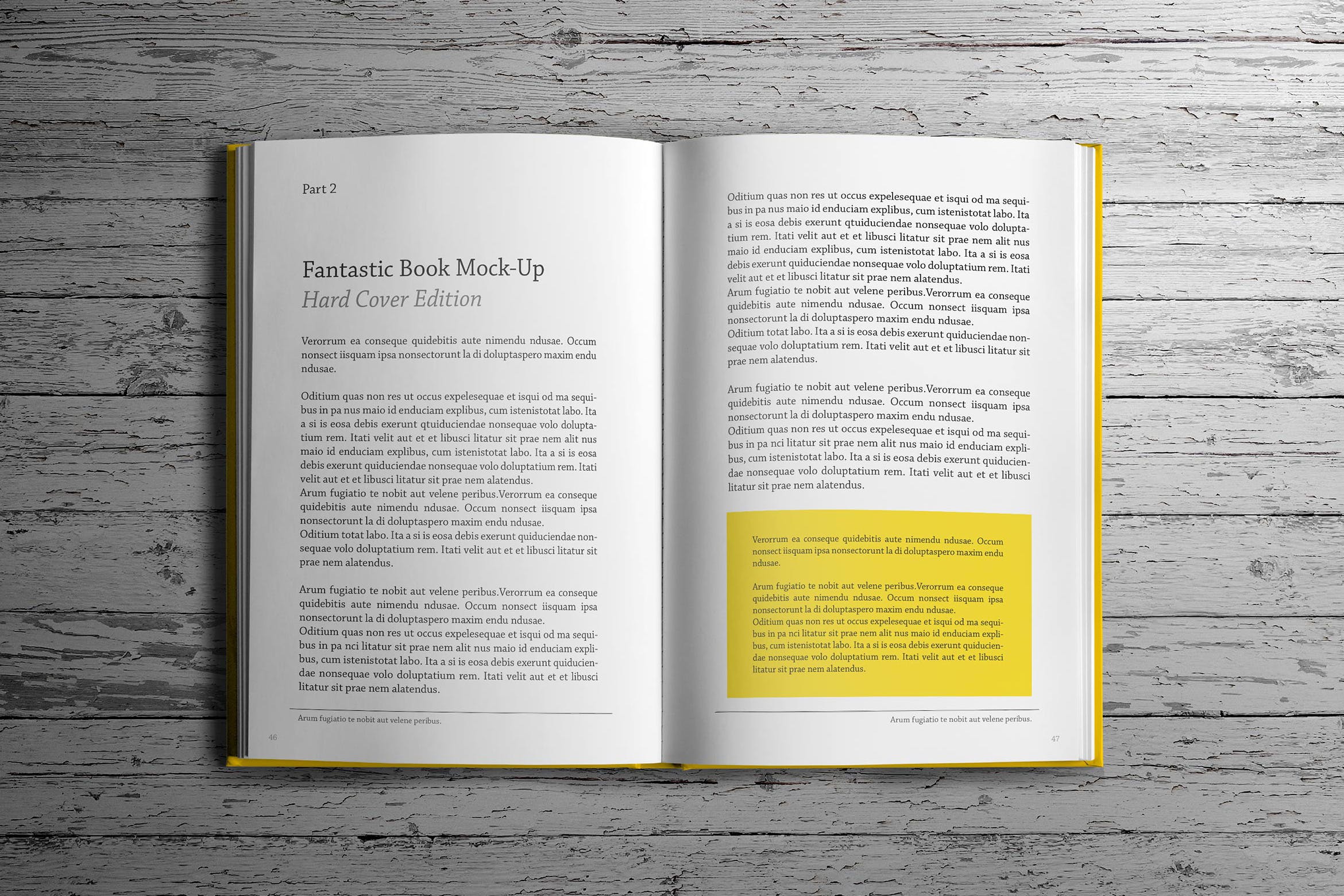 精装图书内页排版设计展示样机素材库精选模板 Hard Cover Book Mockup插图