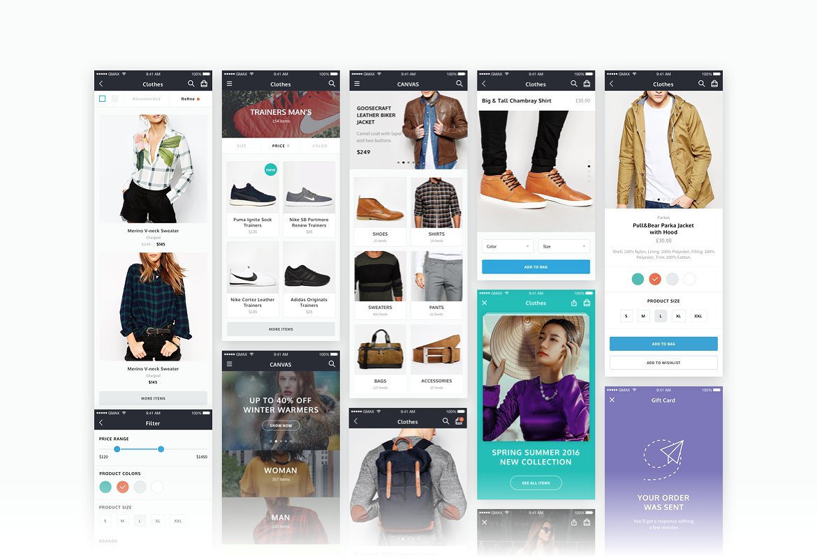 高品质电商APP UI KITS套装下载[Sketch]插图(6)