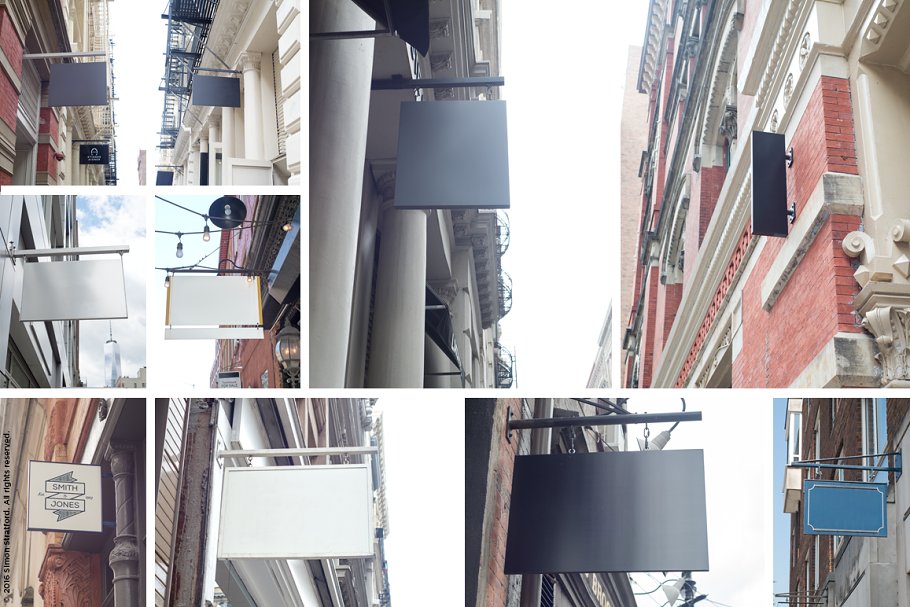 超有范的店招样机合集第三波 Shop sign mockup 3 for photoshop插图(1)