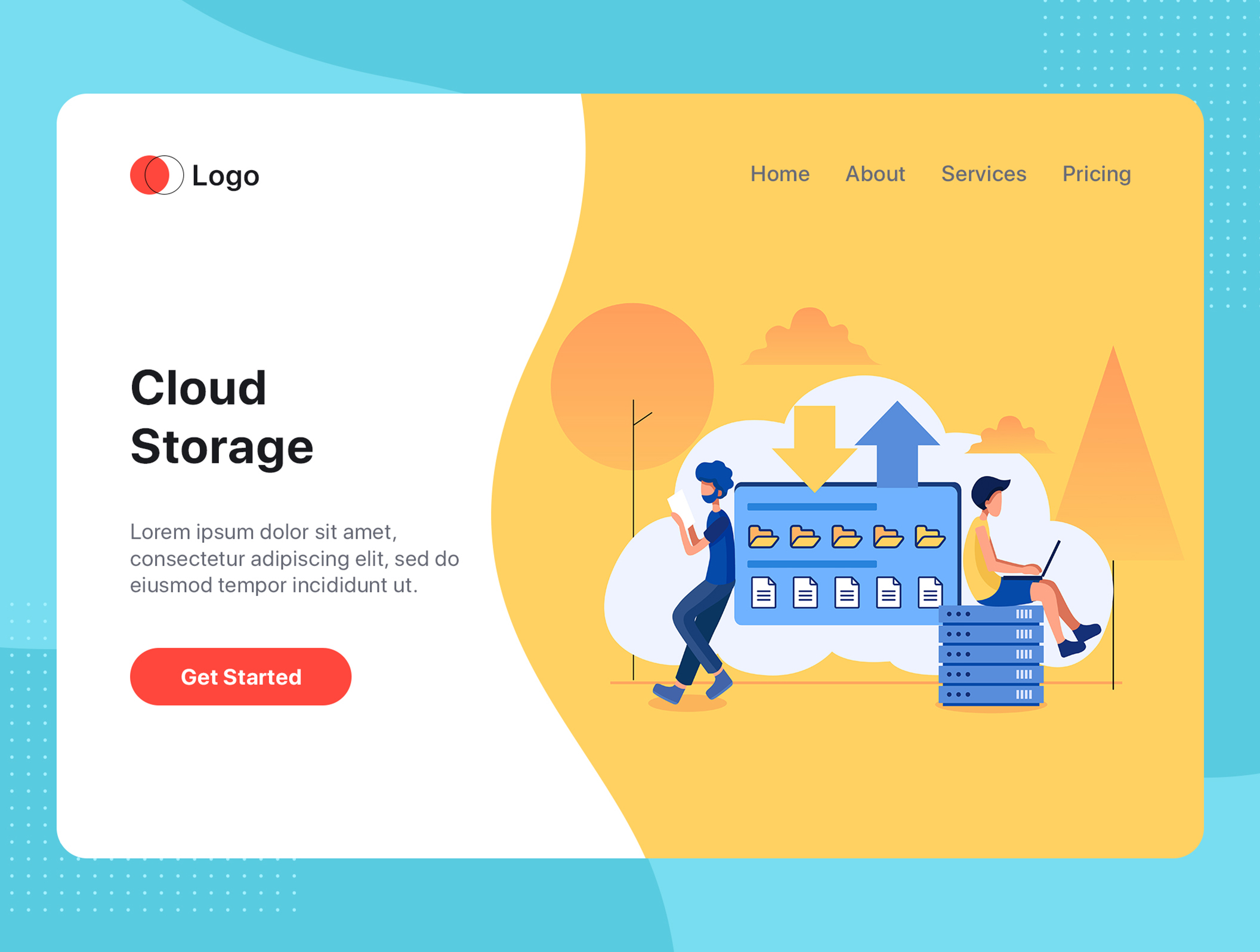 素材库下午茶：学习生活场景矢量网站设计插画素材插图(2)