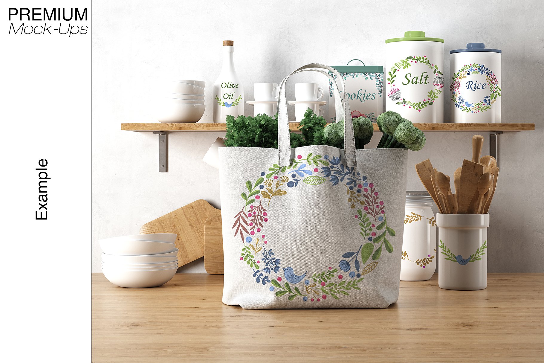 手提帆布环保袋展示样机下载 Tote Canvas Bag Mockups [psd]插图(19)