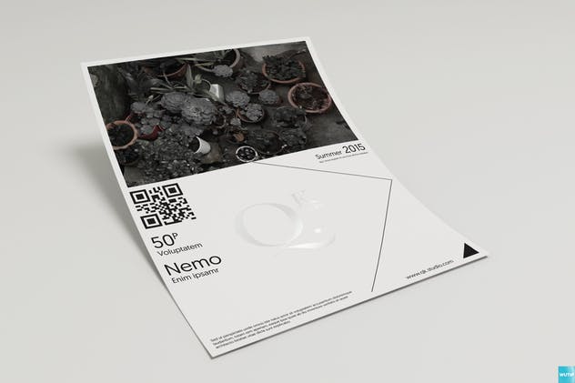 多视角海报传单样机 A4/A5 Poster-Flyer Mockups插图(2)