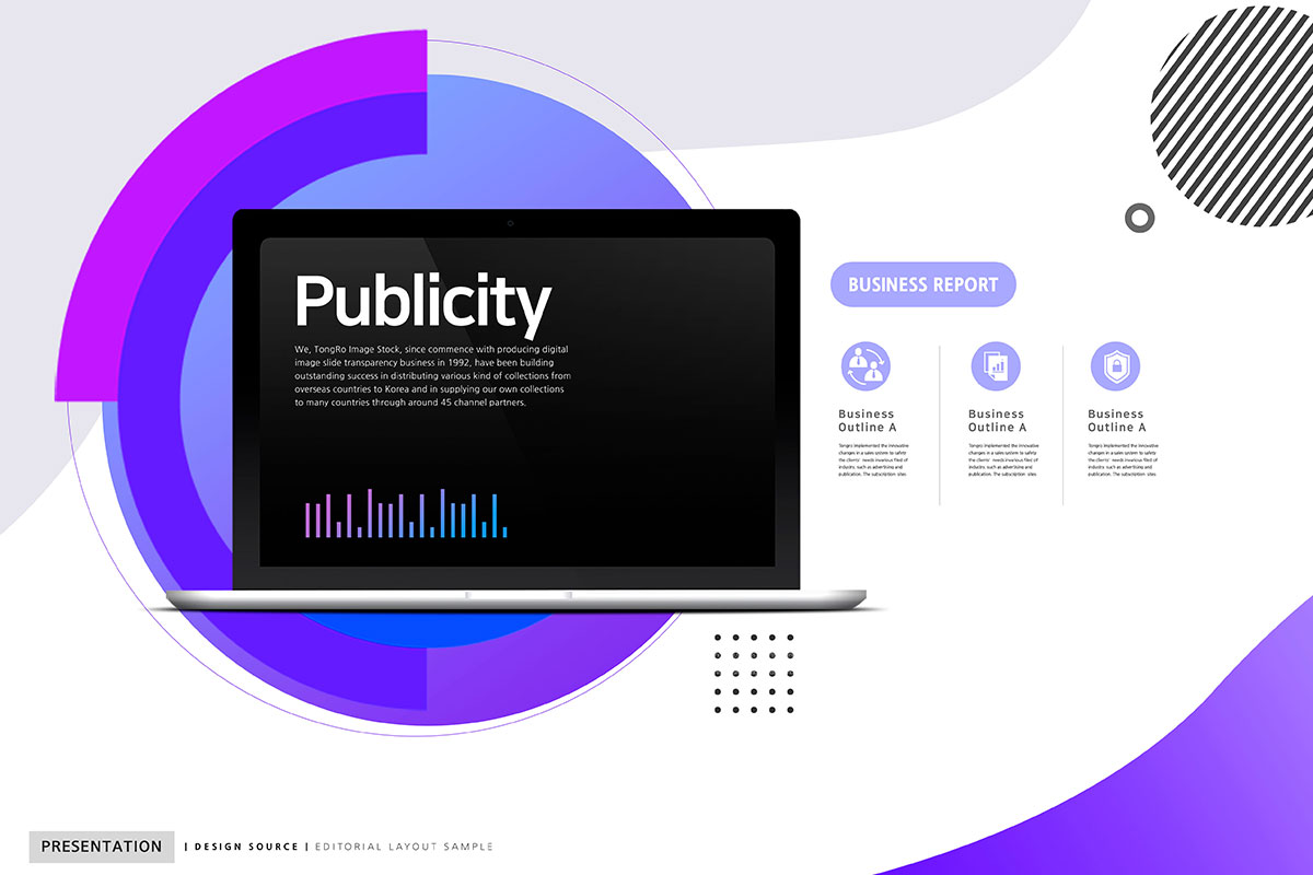 商业报告工作计划演示主题海报psd素材插图