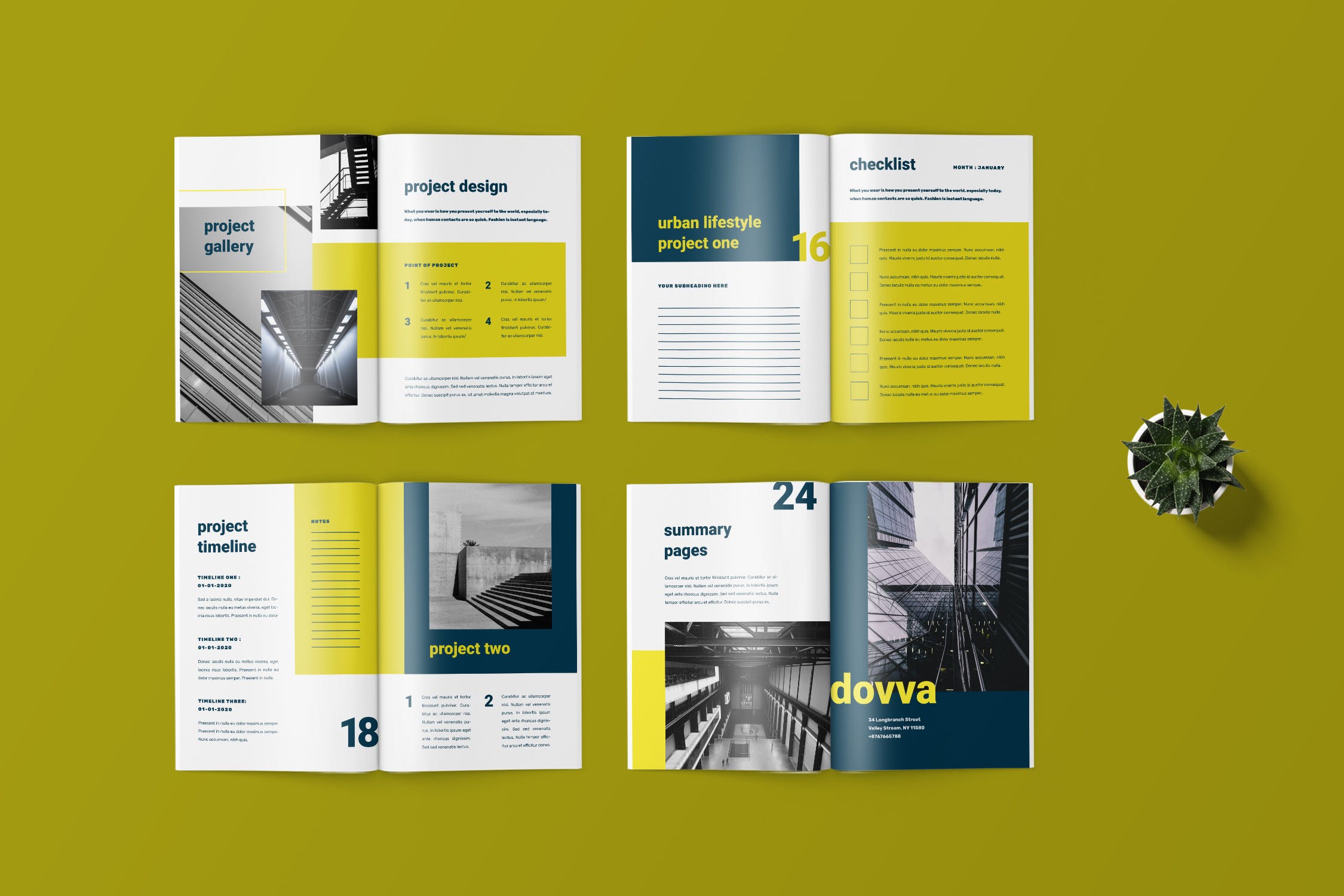 极简主义Workbook创意设计模板v1 Dovva – Minimalist Workbook Template插图(3)