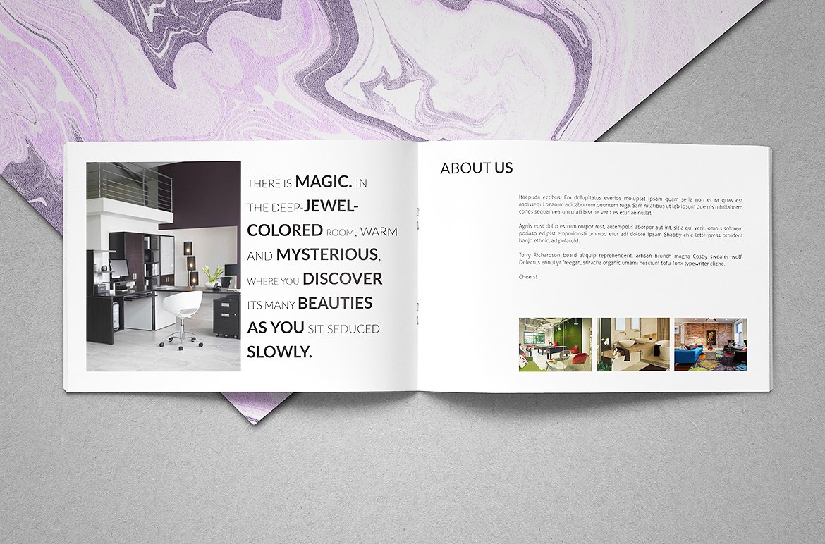 简约的家居产品画册模板下载插图(1)