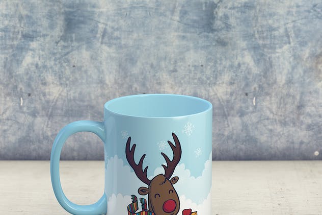 经典图案马克杯样机v3 Mug Mock-up vol.3插图(2)