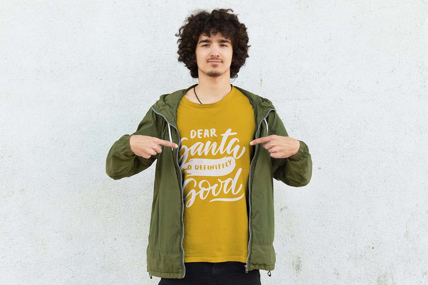 冬季T恤服装设计效果图样机素材库精选合集 Winter T-Shirt Mockup Collection插图(4)