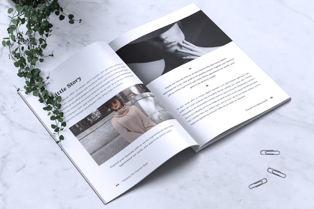 时尚服饰产品目录设计时尚杂志设计模板 CLEOPATRA Lookbook Magazine Fashion插图(3)