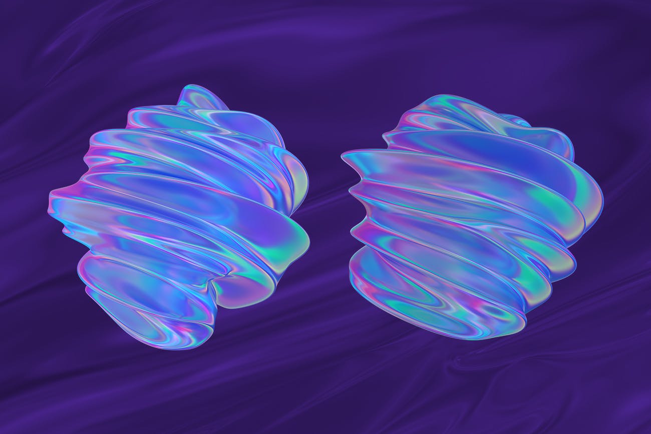 抽象3D渲染有机图形PNG背景图素材 Abstract 3D Rendering of Organic Shapes插图(7)