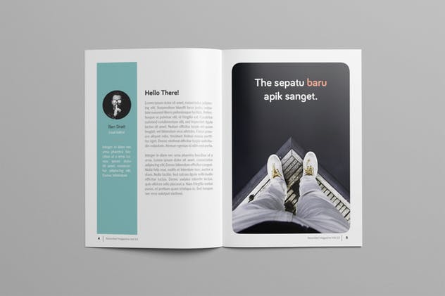 多用途杂志/画册/企业内宣INDD设计模板 Rounded Magazine插图(2)