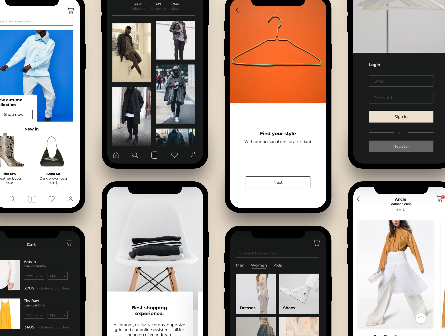 素材库下午茶：电子商务IOS购物应用UI套件[Fig]插图(2)