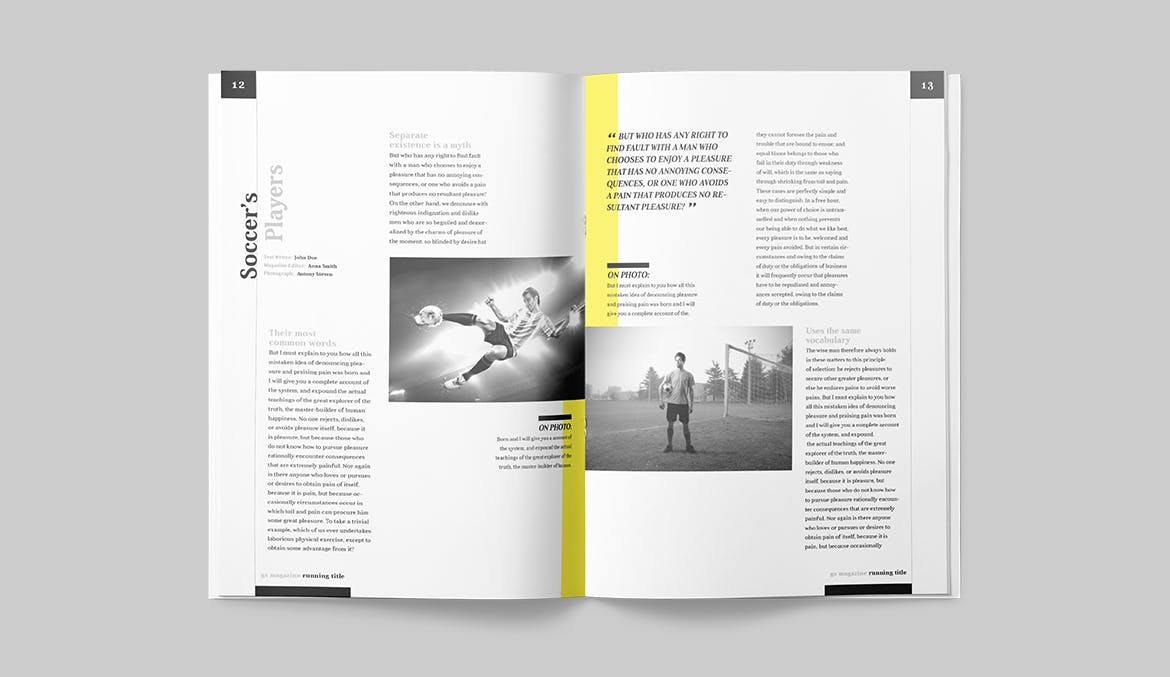 人物/财经/商业主题适用的杂志设计模板 Magazine Template插图(6)