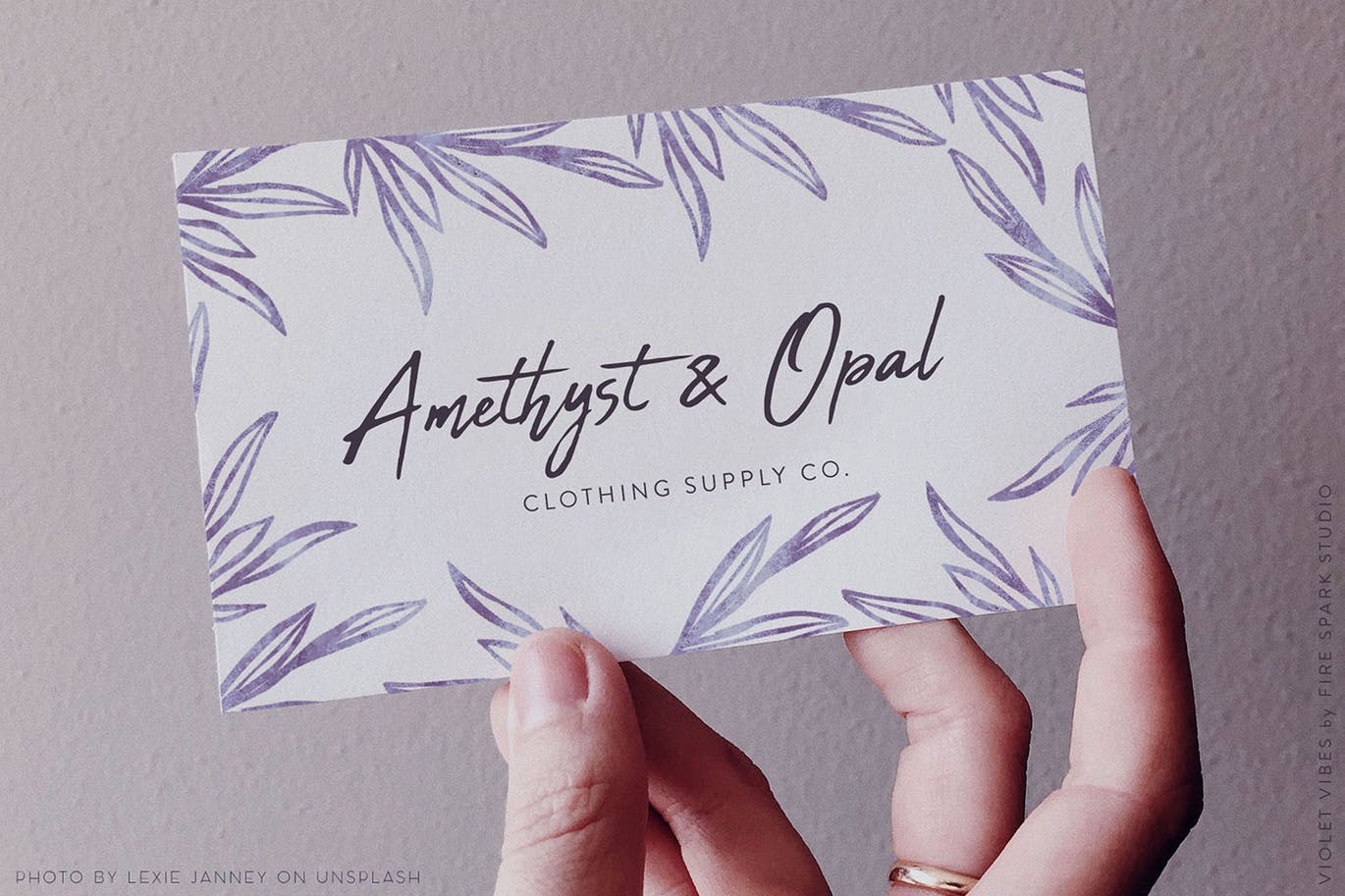 紫罗兰色时尚水彩手绘设计套件 Violet Vibes Graphic Art Kit插图(9)