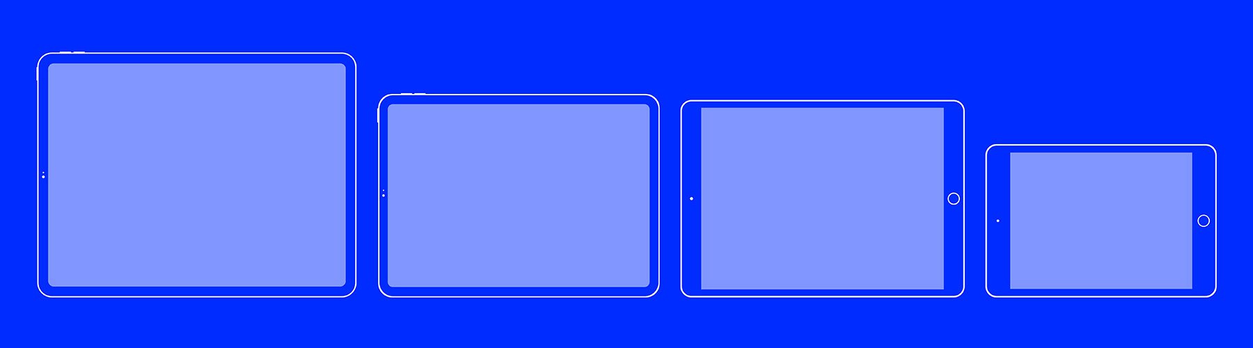 iPad 系列设备线框图