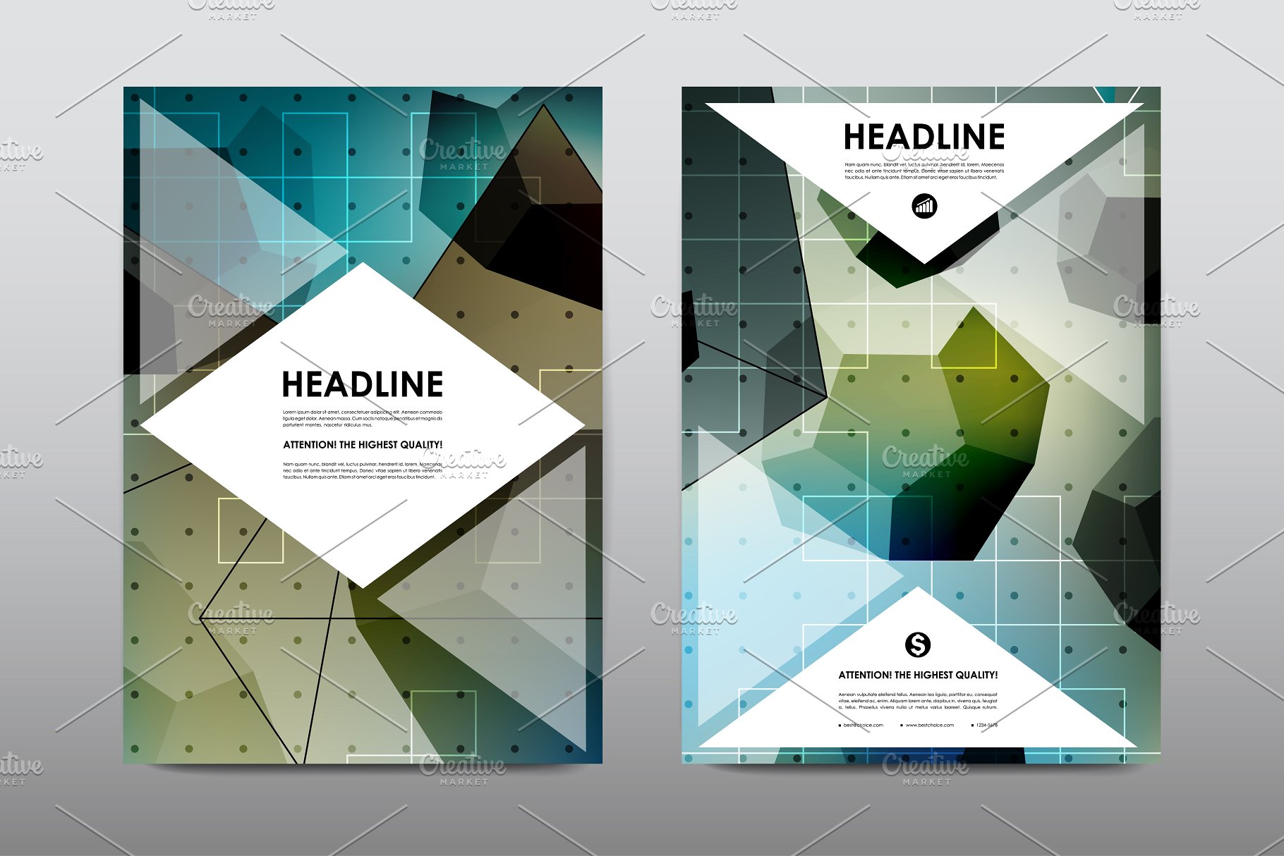 极力推荐：50+企业商业介绍宣传小册子模板 50+ Business Brochures Bundle插图(19)