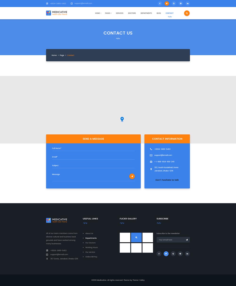一套完美的医疗健康网站设计模板 Medical Website Template插图(18)